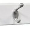 Hardware * | Hook Board, White & Satin, 27-In. High & Mighty Hot Selling