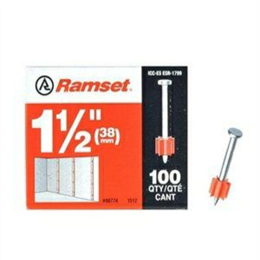 Hardware * | Drive Pin, .300 X 1.5-In., 100-Pk. Ramset Hot Selling