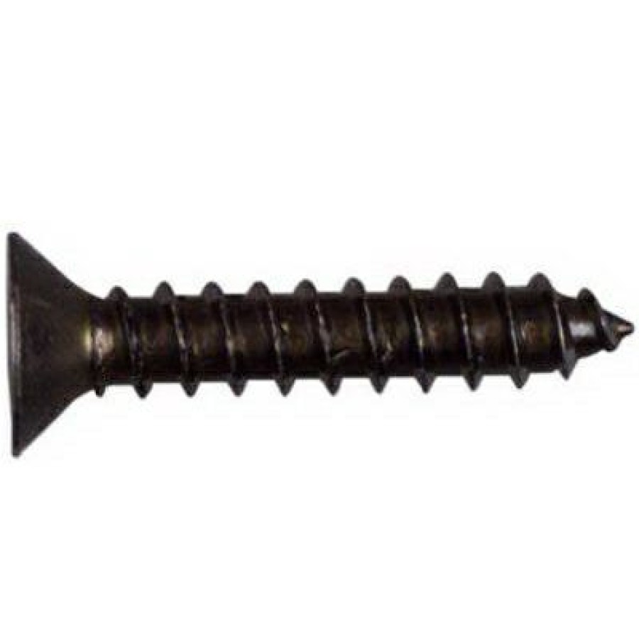 Hardware * | Wood Gate Screws, Black Satin, 1.25-In. 18-Pk. National Hardware Bargain Sale