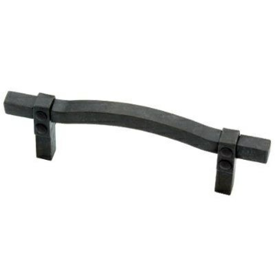 Hardware * | Iron Craft Curved Cabinet Pull, Wrought Iron, 3.5-In. Liberty Hardware Sale Online