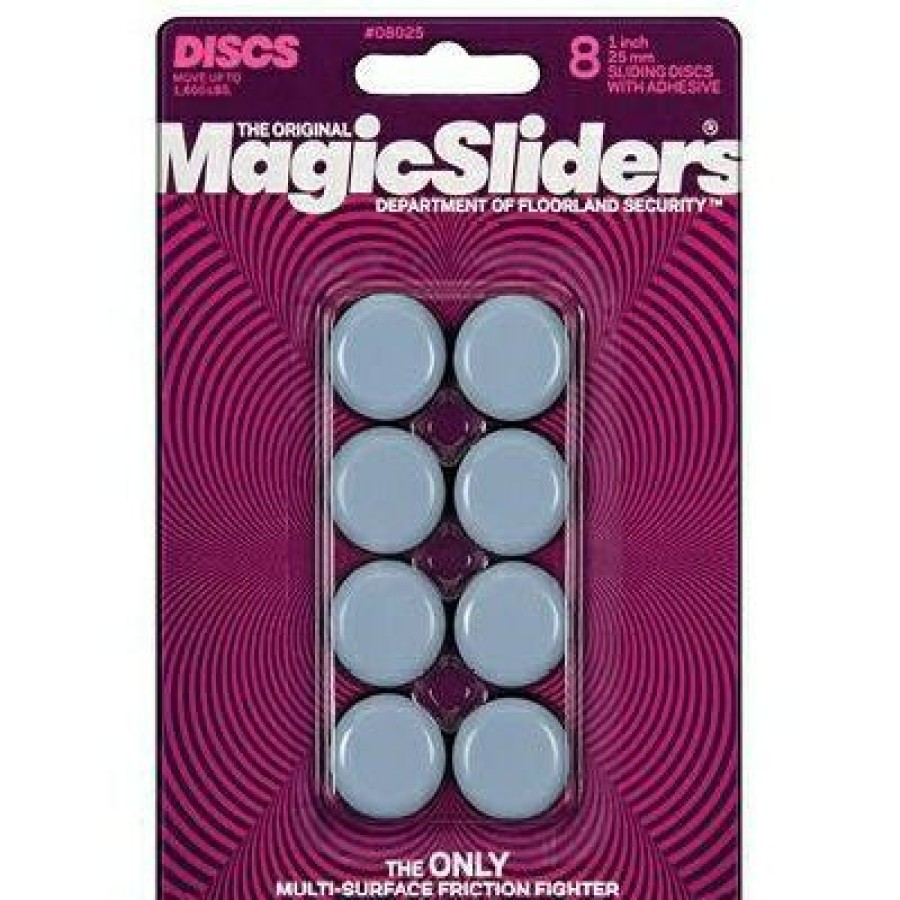 Hardware * | Surface Protectors, Furniture Sliding Discs, Adhesive, 1-In. Round. 8-Pk. Magic Sliders Typical Style