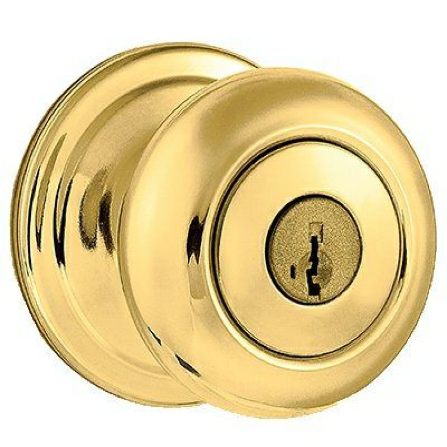 Hardware * | Security Signature Brass Juno Entry Lockset With Smartkey Kwikset Fascinating Model