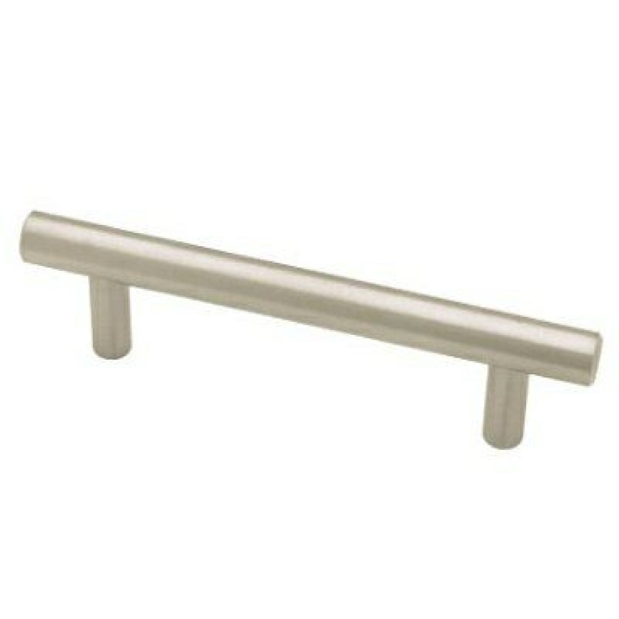 Hardware * | Flat End Bar Cabinet Pull, Stainless Steel, 3-25/32-In. Liberty Hardware Outlet Sale