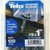 Hardware * | Roofing Screws, Hex Washer Head, Sharp Point, #9 X 1-In., 120-Ct. Teks Premium Product