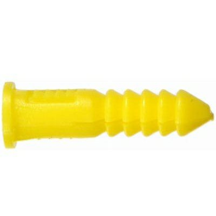 Hardware * | Hillman Wall Anchor, Tapered, Yellow Ribbed Plastic, 4-6-8 X 1-In. Sold In Store By The Unit Promotions