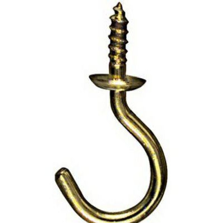 Hardware * | Cup Hook, Solid Brass, 50-Pk., 0.75-In. National Hardware Offering Discounts