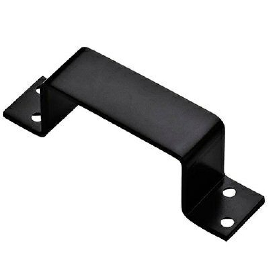 Hardware * | Door Bar Holder, Closed, Black Steel, 6.4 X 1.5-In. National Hardware The Varied Pattern