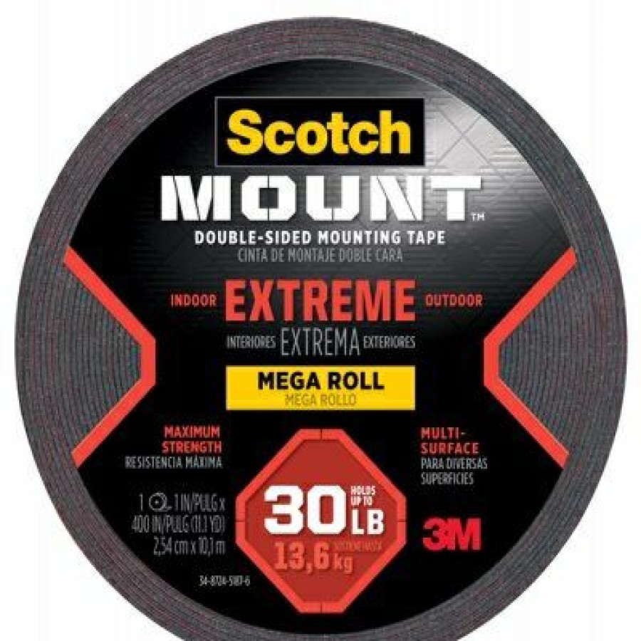 Hardware * | Extreme Mounting Tape, Double-Sided, 1-In. X 33.3-Ft. Scotch Discount