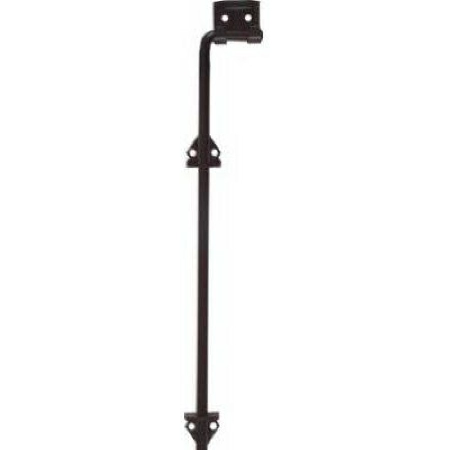 Hardware * | Adjustable Cane Bolt, Black, .5 X 18-In. National Hardware Special Style