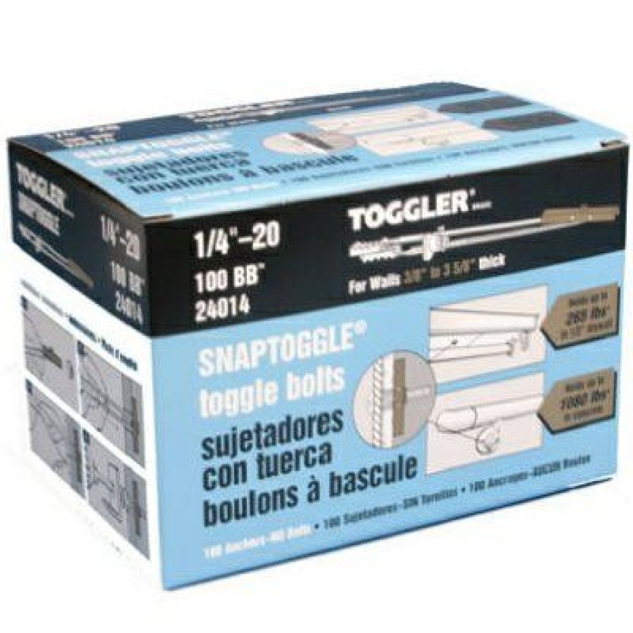 Hardware * | Snaptoggle Toggle Bolts, Hollow Wall, 1/4 X 20-In., 100-Pk. Toggler Attractive Model