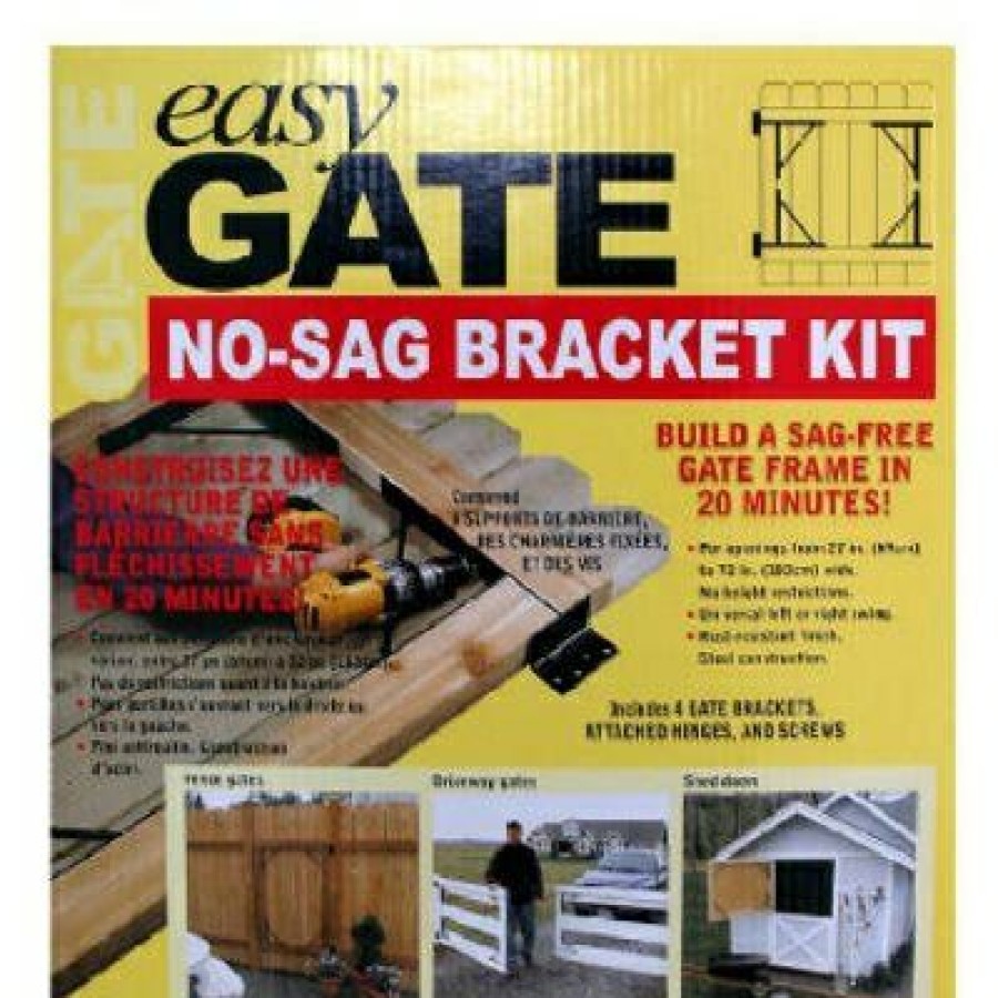 Hardware * | Steel No-Sag Bracket Kit Easy Gate Promotion