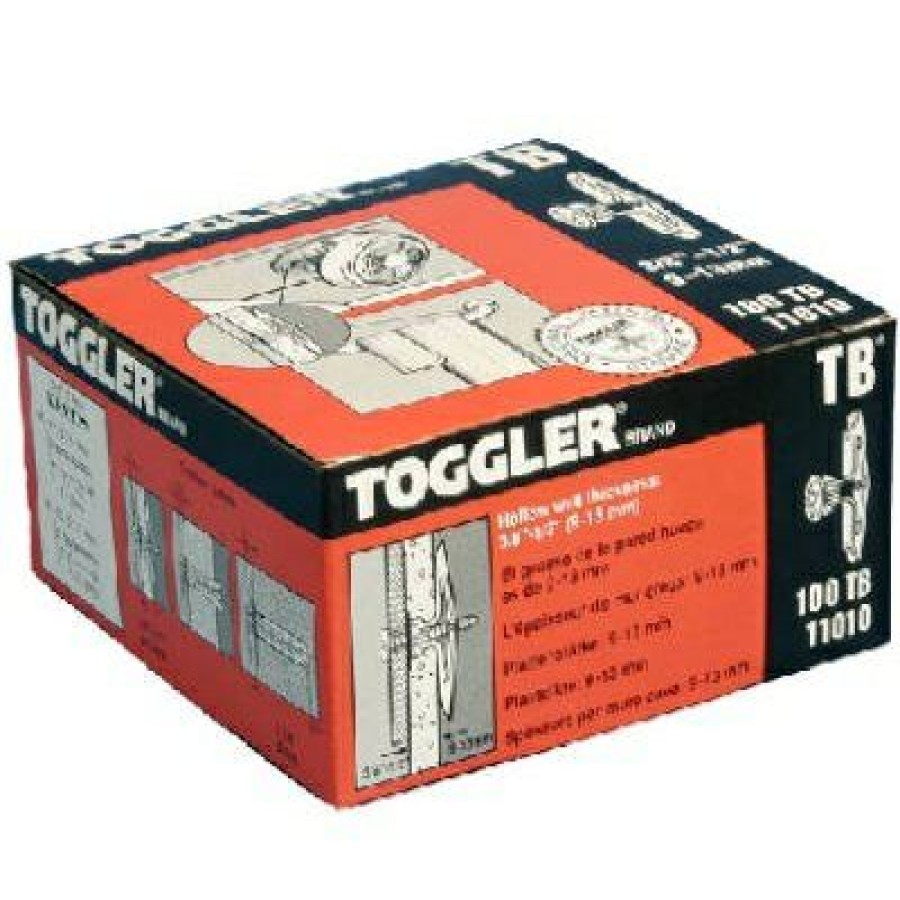 Hardware * | Tb Hollow Wall Anchors, 3/8-1/2-In., 100-Pk. Toggler Offering Discounts