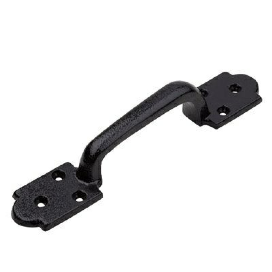 Hardware * | Arched Gate Pull, Black, 9-In. National Hardware Cheaper