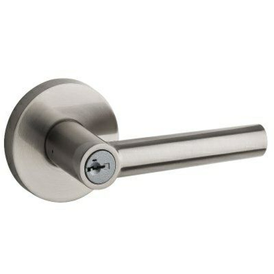 Hardware * | Signature Series Milan Keyed Entry Lever, Satin Nickel Kwikset Cheaper