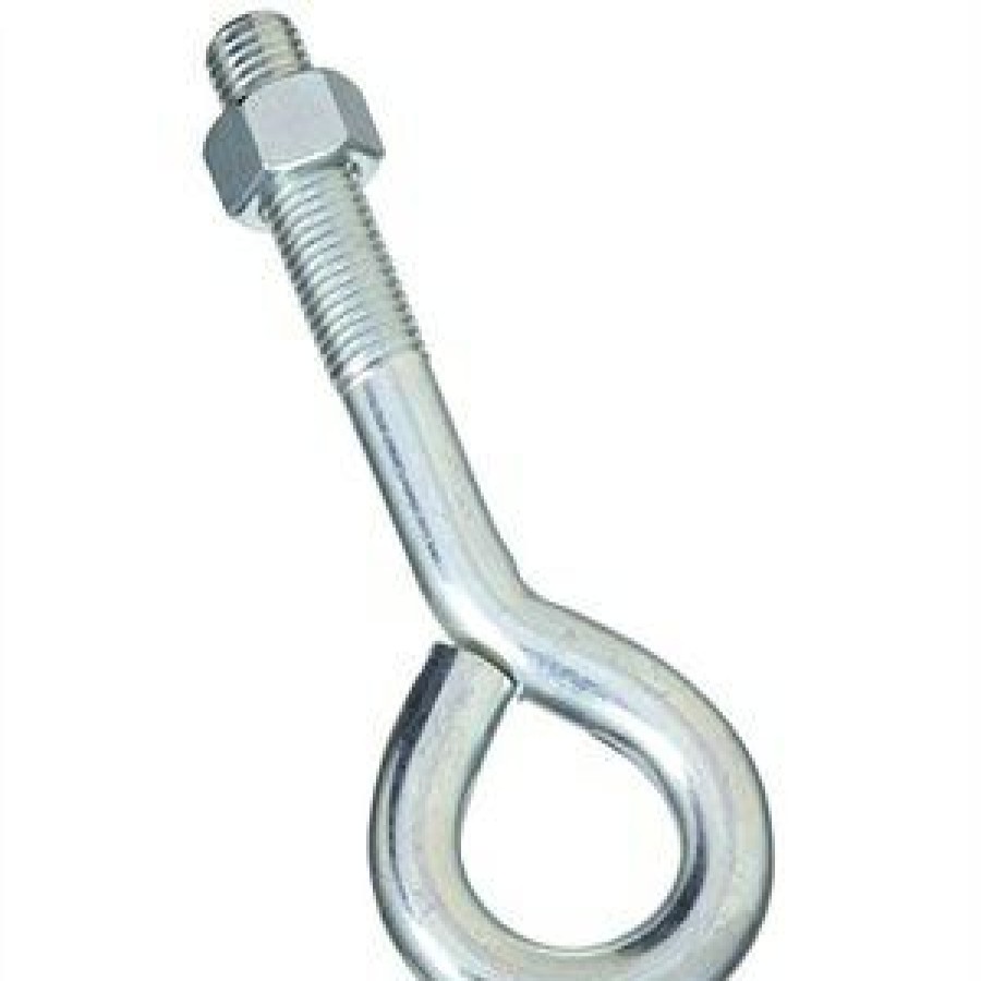 Hardware * | Eye Bolt With Hex Nut, Zinc, 1 X 10-In. National Hardware Sale Merchandise