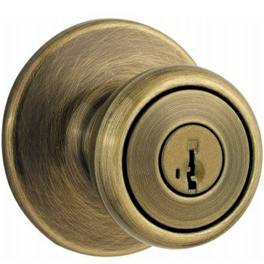 Hardware * | Antique Brass Tylo Entry Lockset Promotions