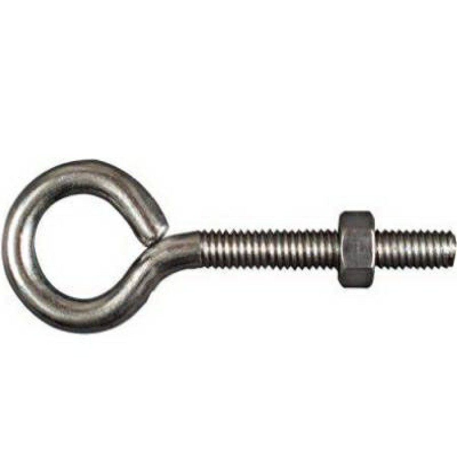 Hardware * | Eye Bolt With Hex Nuts, Stainless Steel, 5/16 X 3-1/4-In. National Hardware The Latest Fashion