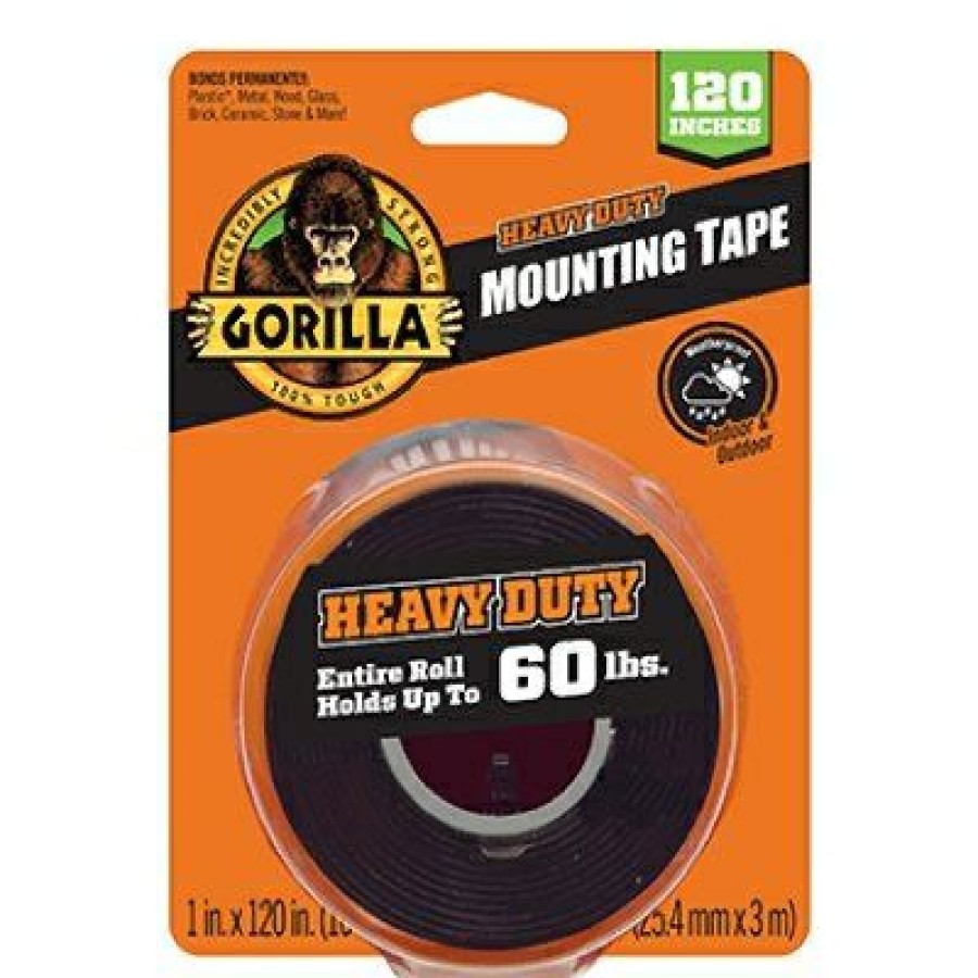 Hardware * | Heavy Duty Mounting Gorilla Tape Xl, 60-Lb. Capacity, 1 X 120-In. At Reduced Price