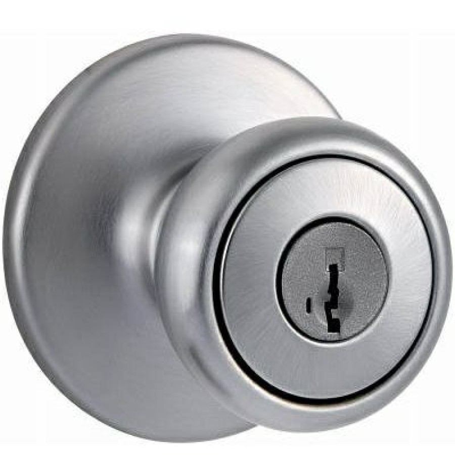 Hardware * | Satin Chrome Tylo Entry Lockset Sale Online