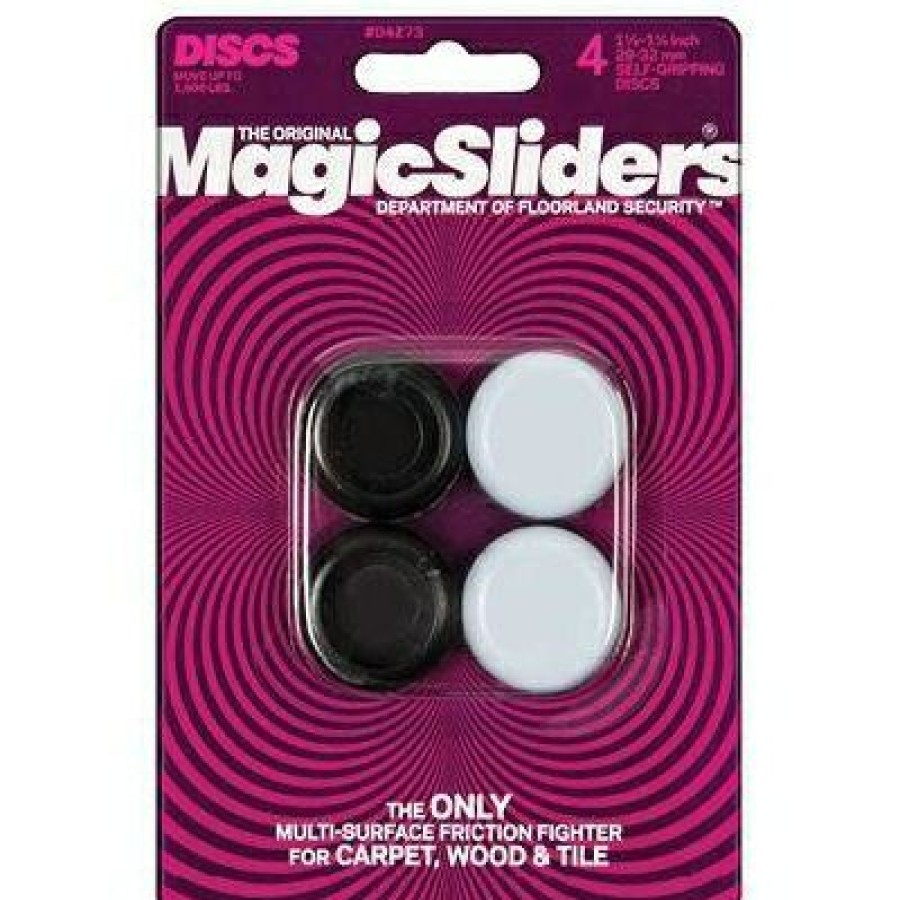 Hardware * | Surface Protectors, Chair & Table Grips, 1-1/8 X 1-1/4-In., 4-Pk. Magic Sliders At Lower Price