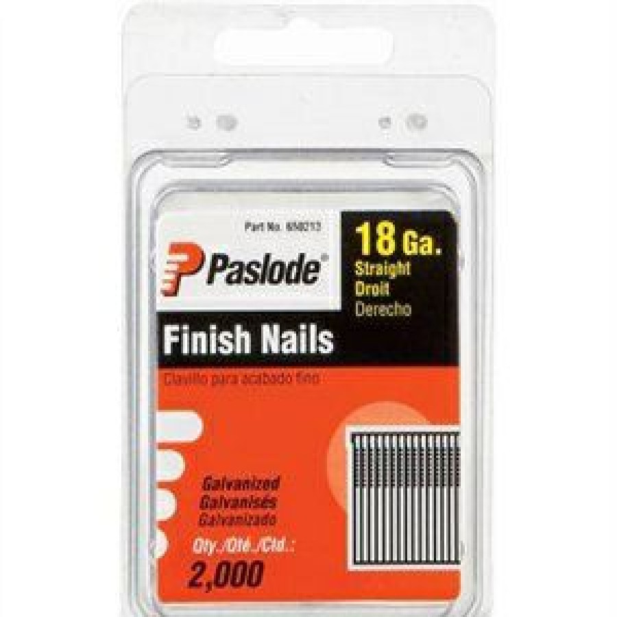 Hardware * | Brad Nails, Galvanized, 18 Gauge, 1-In., 2,000-Ct. Paslode At The Best Price