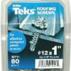 Hardware * | Roofing Screws, Hex Washer Head, Drill Point, #12 X 1-In., 80-Ct. Teks At The Best Price