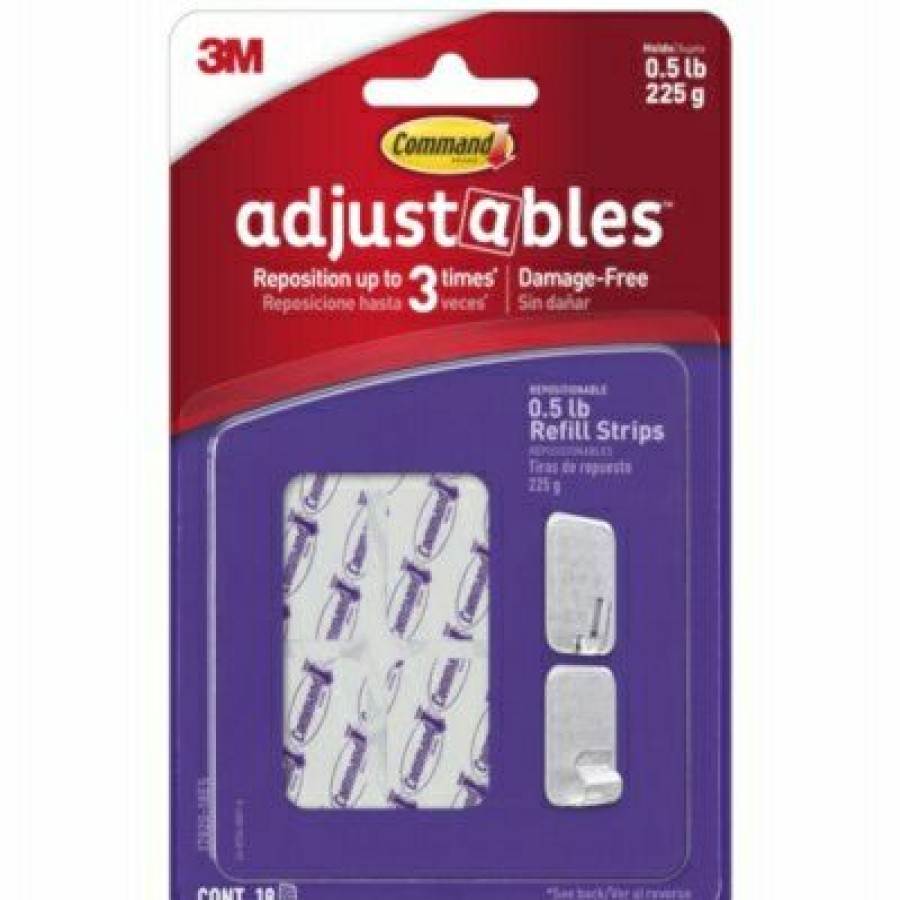 Hardware * | Adjustables Strips, 1/2-Lb Capacity, Repositionable, 18 Count Command Superior Style