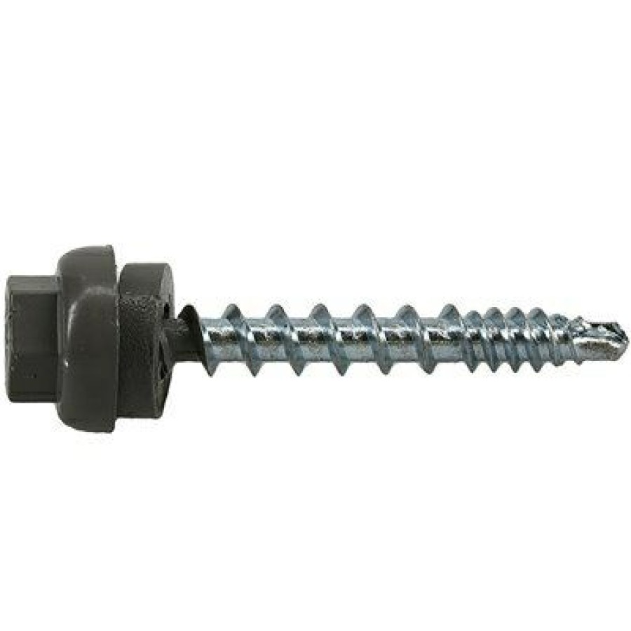 Hardware * | Self-Drilling Roofing Screws, Metal To Wood, Gray, #10 X 1.5-In., 1- Lb. Hillman Special Style