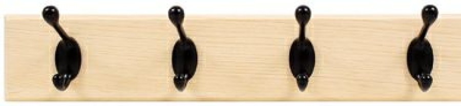 Hardware * | Hook Board, Light Wood & Oil Rubbed Bronze, 18-In. High & Mighty Discount