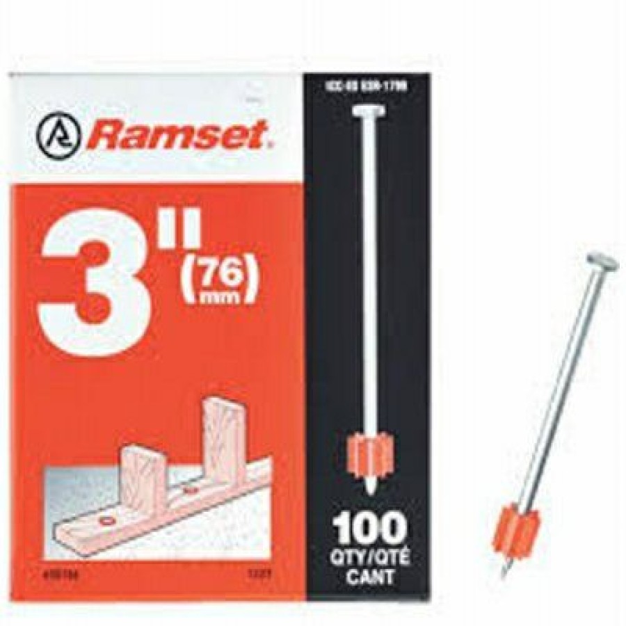 Hardware * | Drive Pin, .300 X 3-In., 100-Pk. Ramset Sale Online