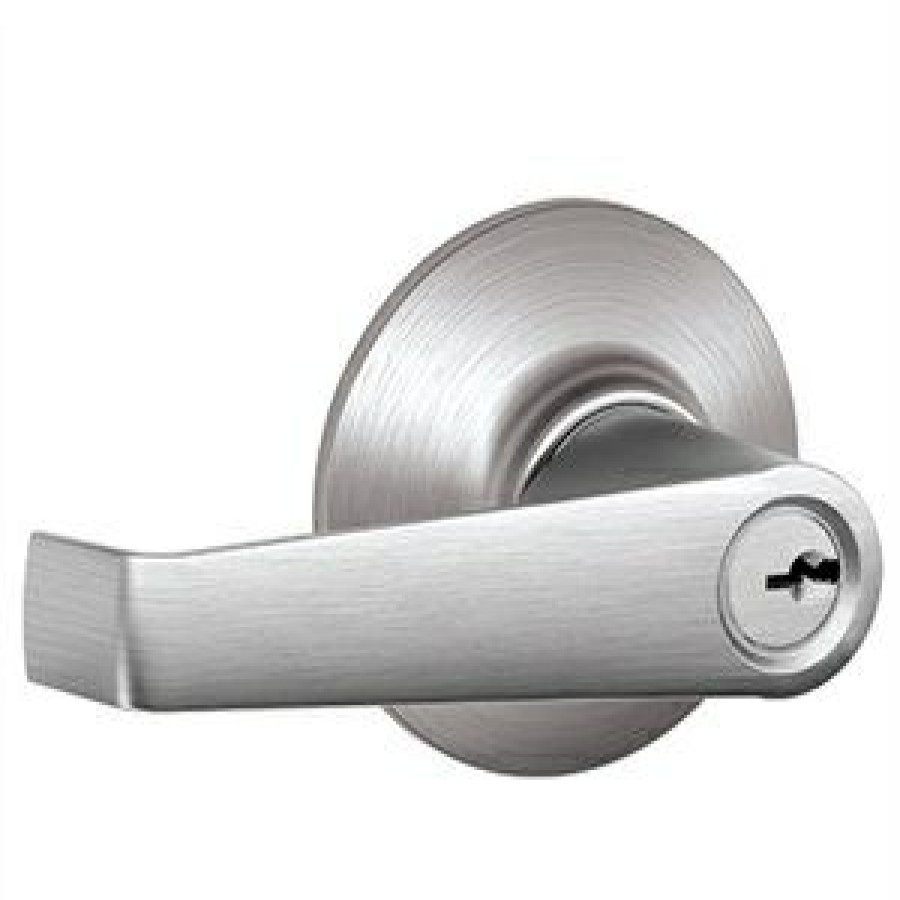 Hardware * | Elan Store Room Lockset, Satin Chrome Schlage Special Style