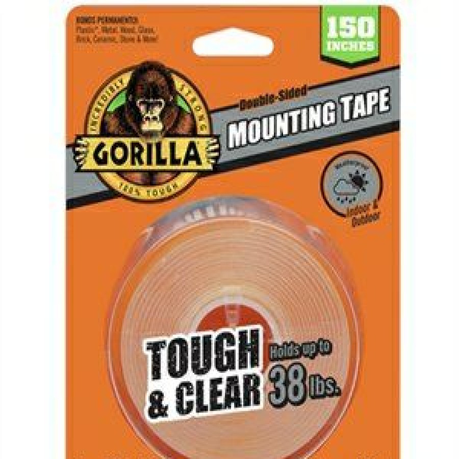 Hardware * | Tough And Clear Mounting Tape, Clear, 1 X 150-In. Gorilla Top Selling