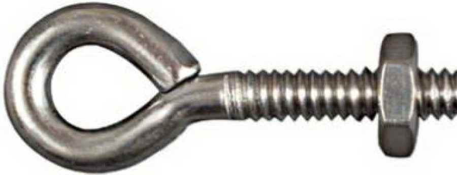 Hardware * | Eye Bolts, Stainless Steel, 3/16 X 1.5-In. National Hardware Hot Selling