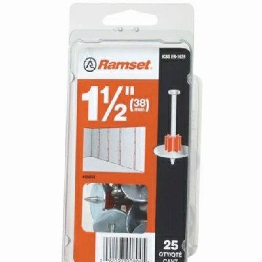 Hardware * | Drive Pin With Washer, .300 X 1.5-In., 25-Pk. Ramset Trend Model