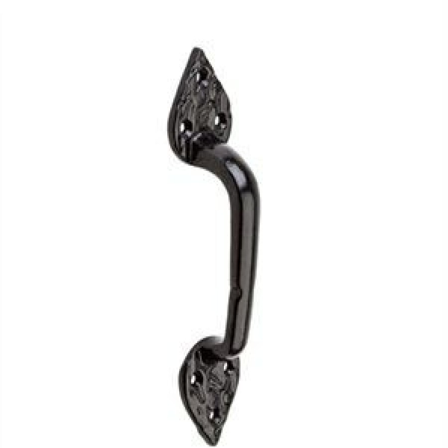 Hardware * | Gate Pull, Black Decorative Spear, 7.75-In. National Hardware Premium Product