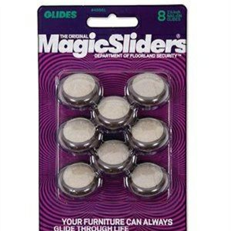 Hardware * | Chair Carpet Glides, Nail-On, 1.25-In., 8-Pk. Magic Sliders Exceptional Design