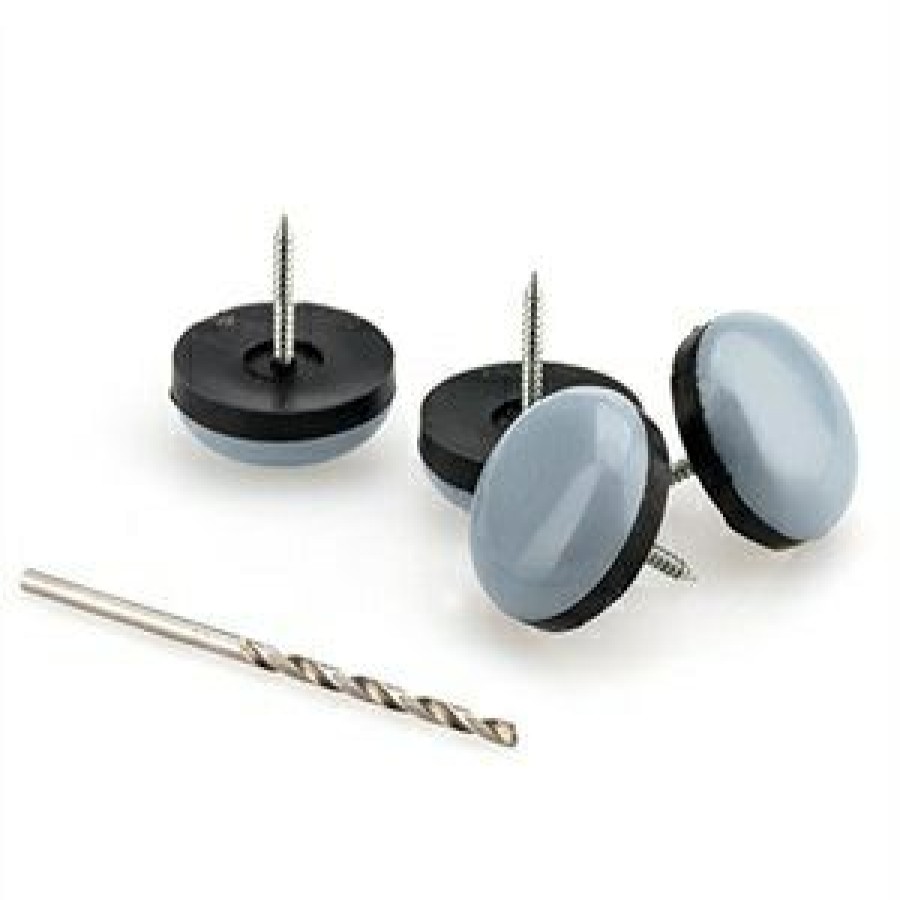 Hardware * | Furniture Sliders, Nail-On, Gray Blue, Round, 7/8-In., 4-Pk. Truguard Fashionable