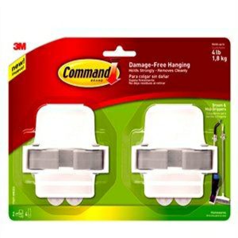 Hardware * | Broom Gripper Clips, 2-Pk. Command At Lower Price