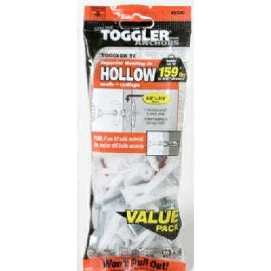 Hardware * | Tc Hollow Wall Anchors, 5/8-3/4-In., 20-Pk. Toggler Promotion