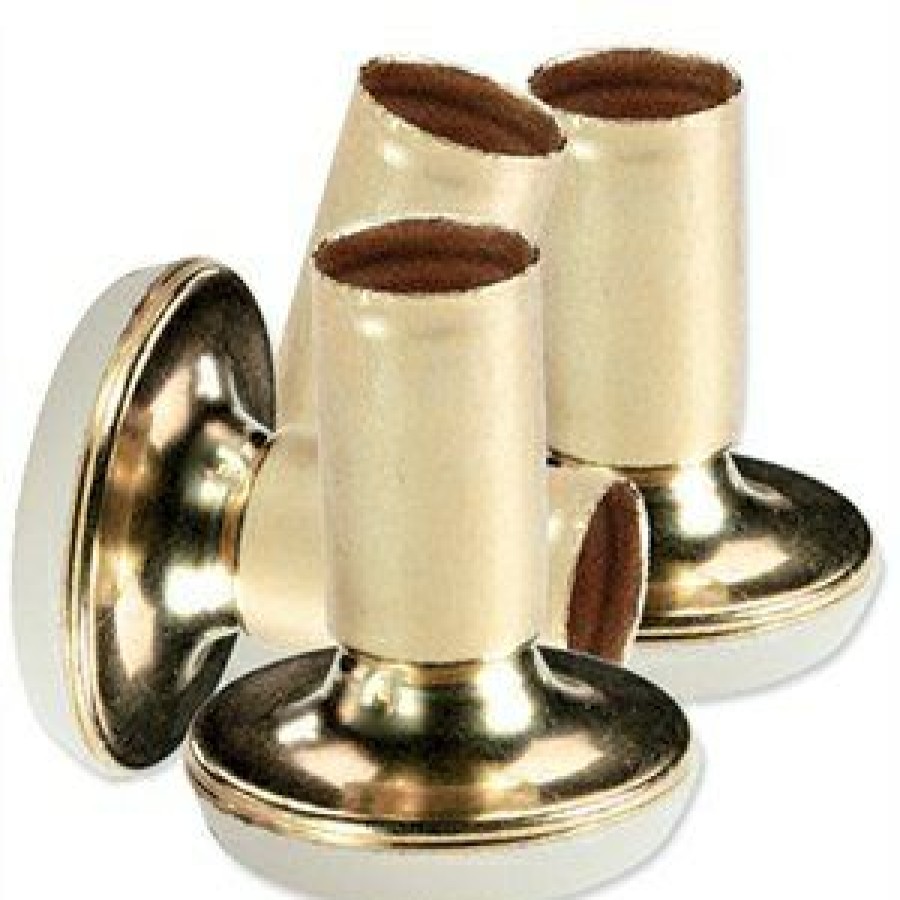 Hardware * | Furniture Swivel Guides, Gold Brass/Plastic, 1/2-In., 4-Pk. Truguard Sale Merchandise