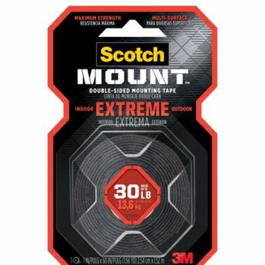 Hardware * | Extreme Mounting Tape, Double-Sided, 1-In. X 5-Ft. Scotch Discount