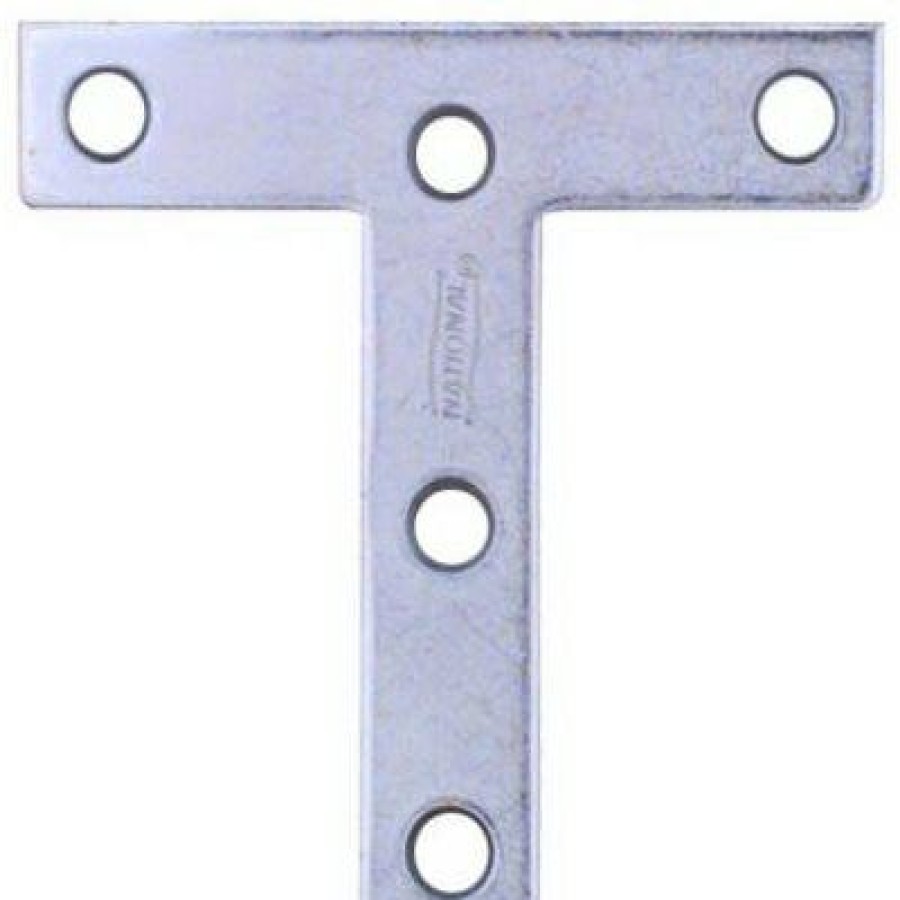 Hardware * | 3 X 3 Zinc "T" Plate National Hardware Top Selling