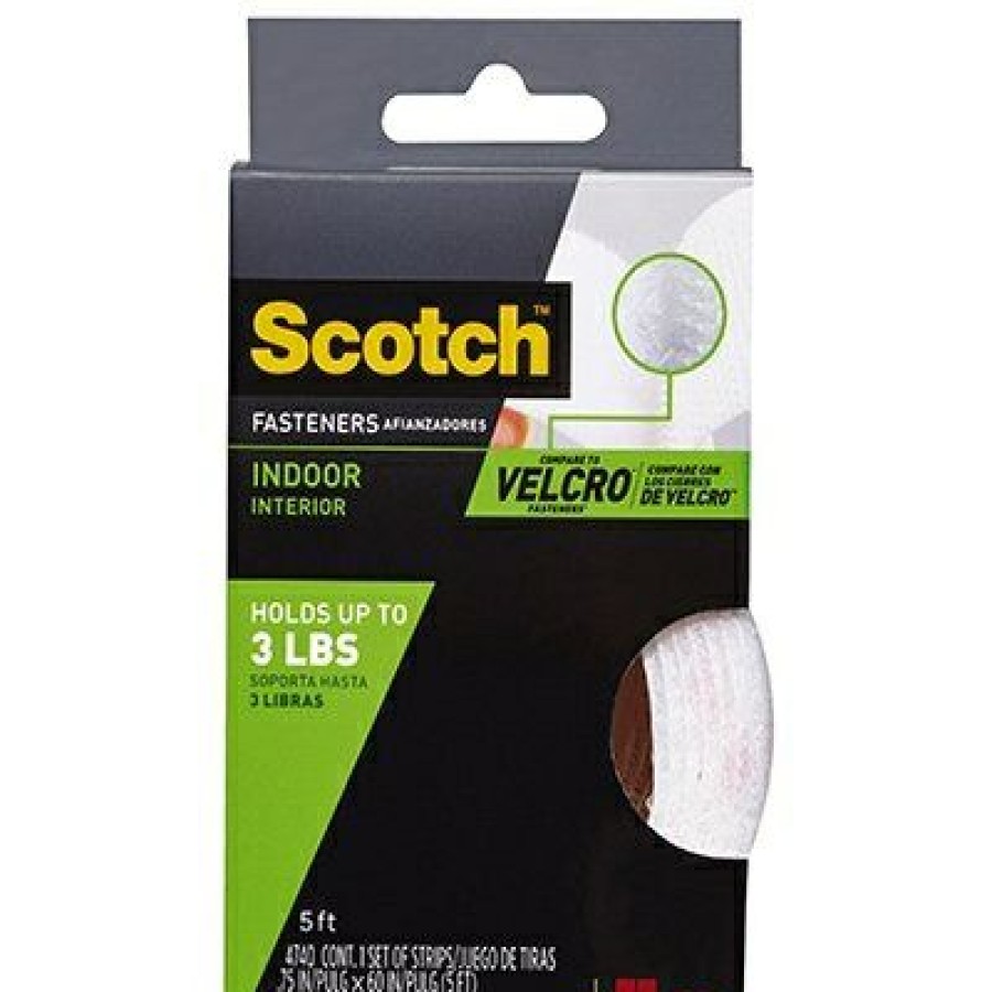 Hardware * | Indoor Fastening Strip, White, 1 X 48-In. Scotch Exceptional Design