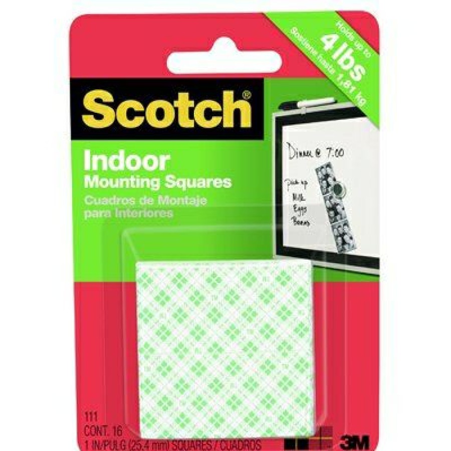 Hardware * | 16-Pack Heavy-Duty Mounting Squares Scotch Discount