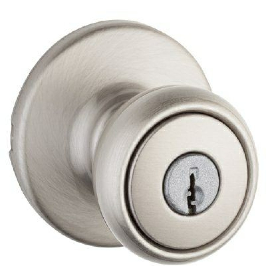 Hardware * | Security Tylo Entry Lockset, Satin Nickel Kwikset Top Selling