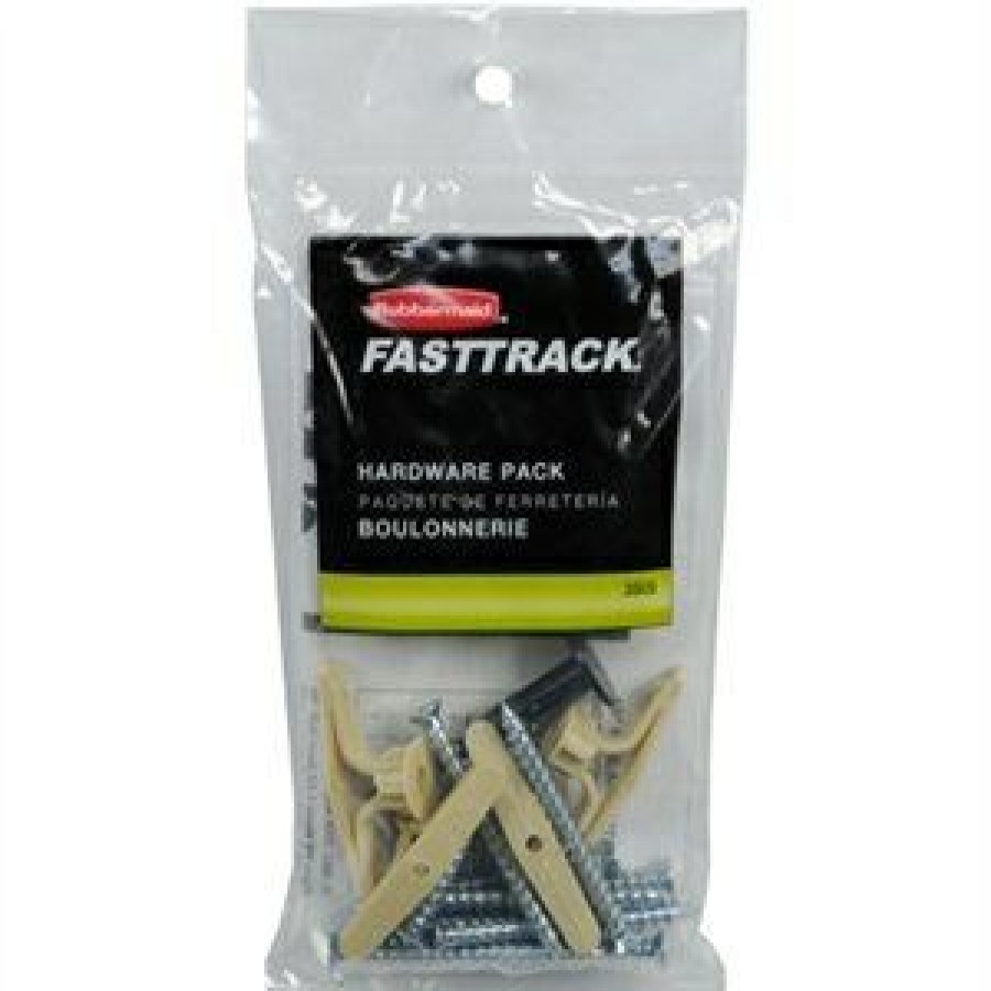 Hardware * | Fast Track Garage Rail Hardware Pack Rubbermaid Cheaper