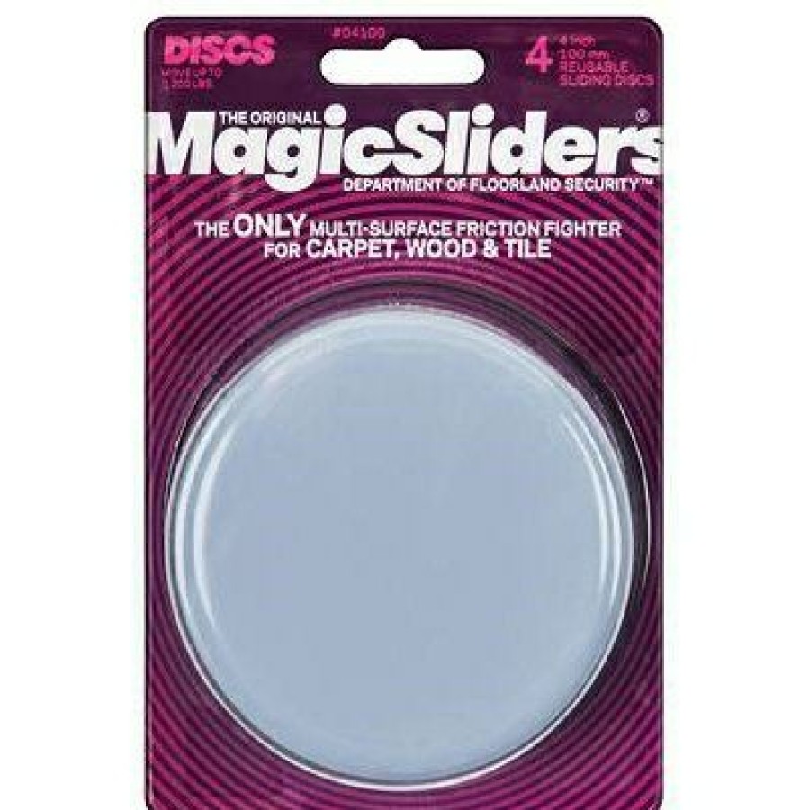 Hardware * | Surface Protectors, Furniture Sliding Discs, Adhesive, 4-In. Round, 4-Pk. Magic Sliders Absolute Quality