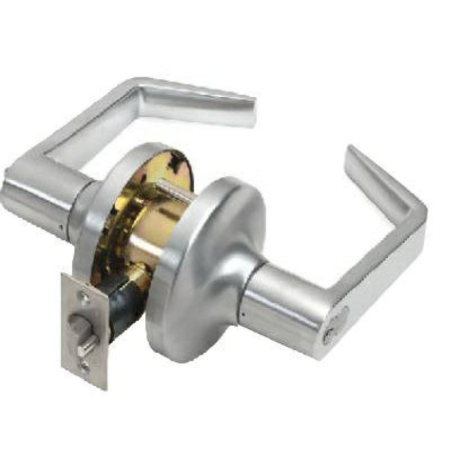 Hardware * | Brushed Chrome Storeroom Lever Superior Style