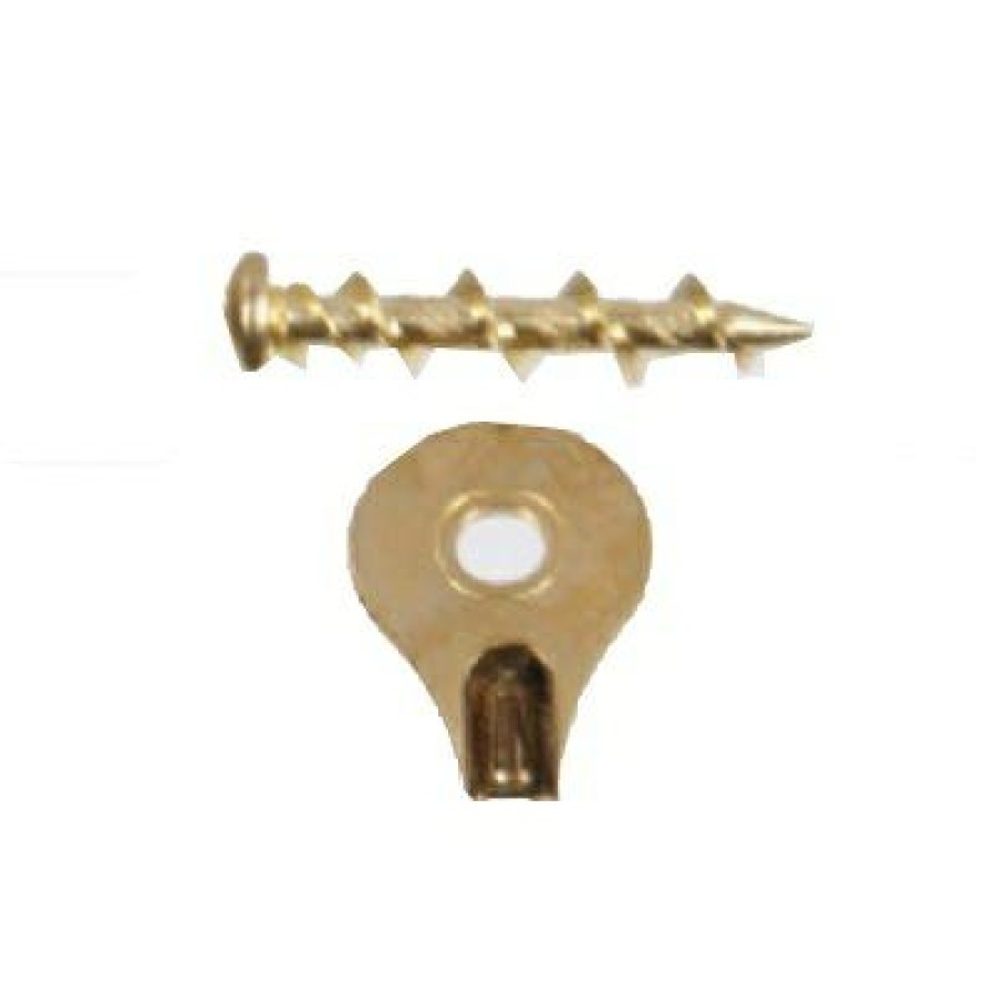 Hardware * | Wall Dog Hanger, Brass, 10-Pk. Hillman Sale Online