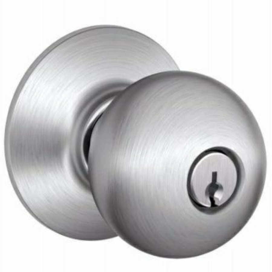 Hardware * | Satin Chrome Storeroom Lockset Schlage New Products